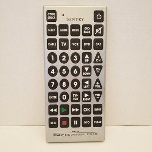 Sentry Really Big Universal Remote